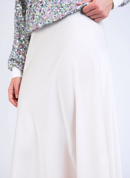 JANIALY FLOWY LONG SKIRT